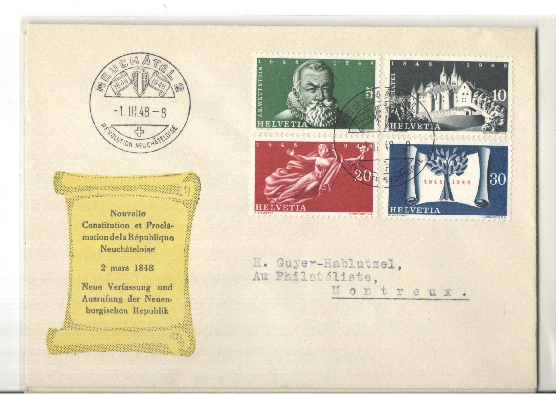 Alle Briefmarken: FDC – Gebraucht aus Echichens von Topfila 2