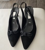 🎀 Gabor Slingpumps -  Schwarz Wildleder/Gr. 37.5 - wie NEU