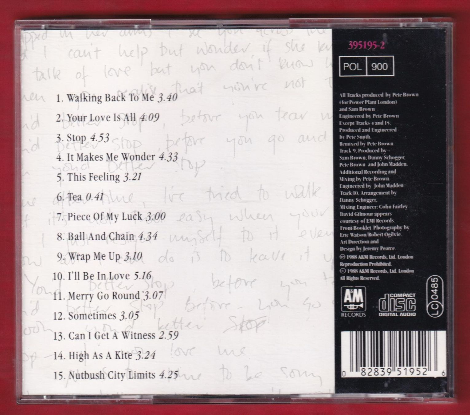 CD: Sam Brown - Stop! (CD) – Usato da Zürich venduto da Pfluftl2000 1