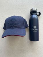Baseball Cap und Trinkflasche von Explora Journeys