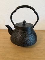 Vintage Gusseisen Wasserkessel Tetsubin Stil floral