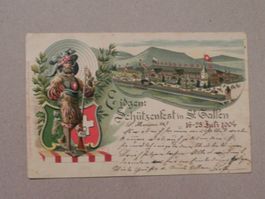 Karte St.Gallen Eidg. Schützenfest 1904