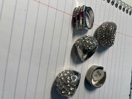 5 Ringe Modeschmuck Grösse verschide grösse