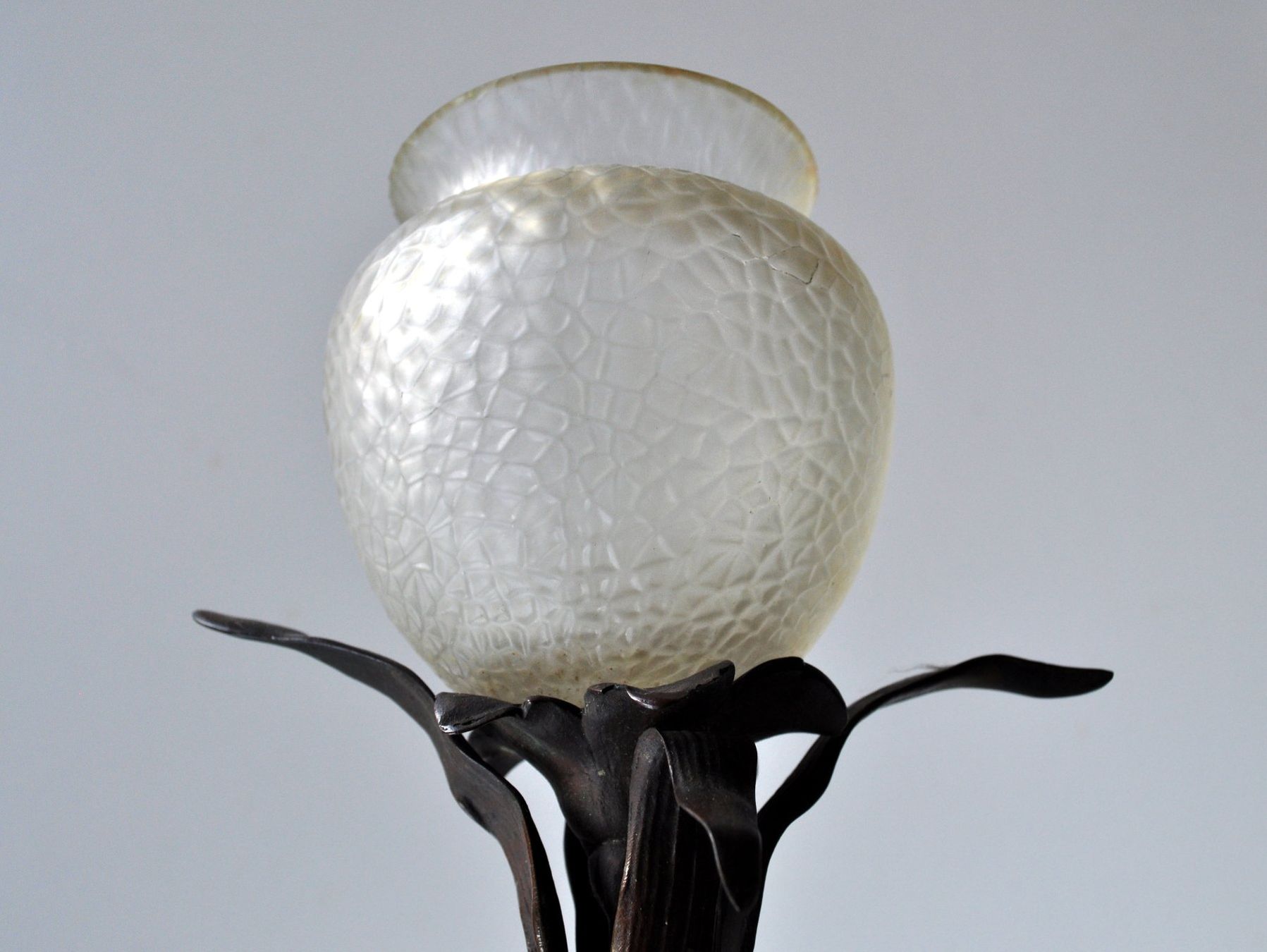 Vasi & Recipienti: Jugendstil Ziervase mit Bronzefuss – Usato da Brunnen venduto da brocundfloh 1