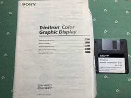 Sony Trinitron Monitor Bedienungsanl. GDM-400PST/GDM-500PST