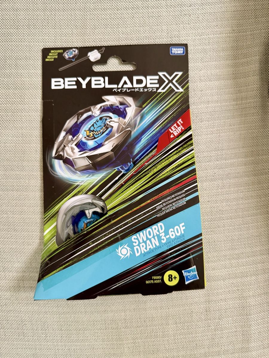 Hasbro Spielzeuge: Beyblade X Sword Dran 3-60F Starter Pack Kreisel & Launcher – Neu und originalverpackt aus Oberembrach von theZaz