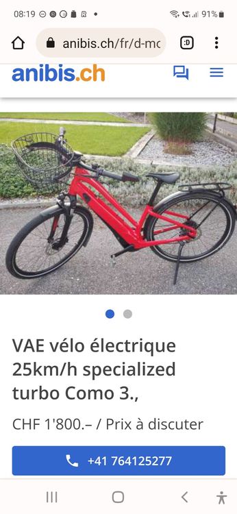 Anibis 2025 vtt electrique