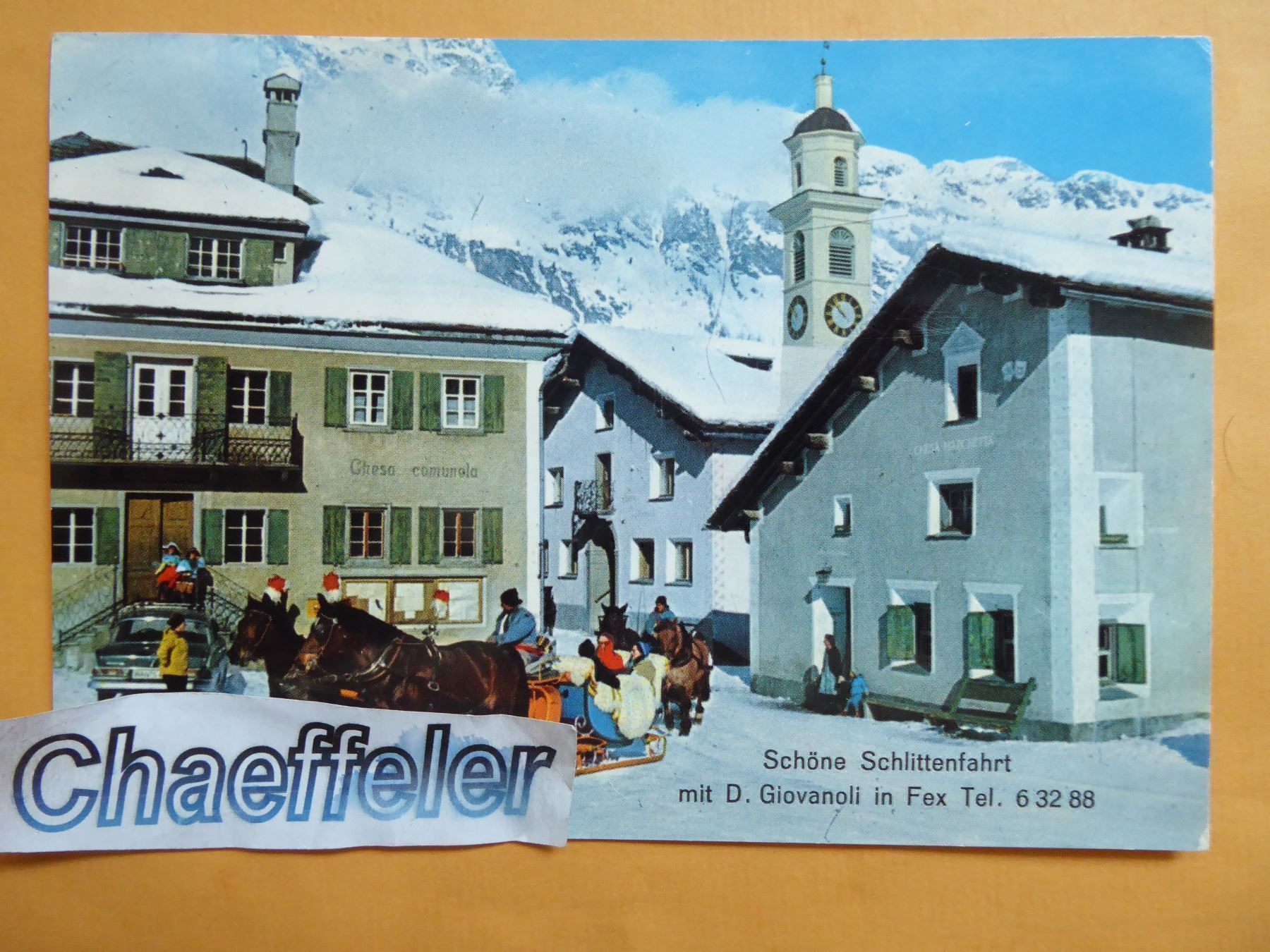 Cartoline postali: Schöne Schlittenfahrt in Fex – Nuovo (secondo la descrizione) da Zürich venduto da Chaeffeler