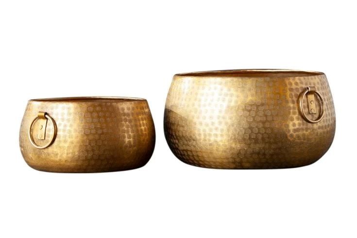Ciotole: Handgefertigte Schalen 2er Set gold – Nuovo e nell'imballaggio originale da Winterthur venduto da aredo 7