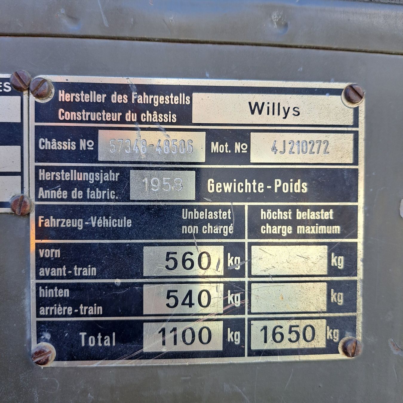 Automobili: Jeep Willys Cj3-B – Usato da Luc (Ayent) venduto da petoly 3
