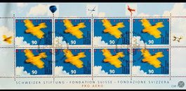 🇨🇭2001 FEUILLE 1er jour « AÉRO-CLUB DE SUISSE «(SBK 35.00)