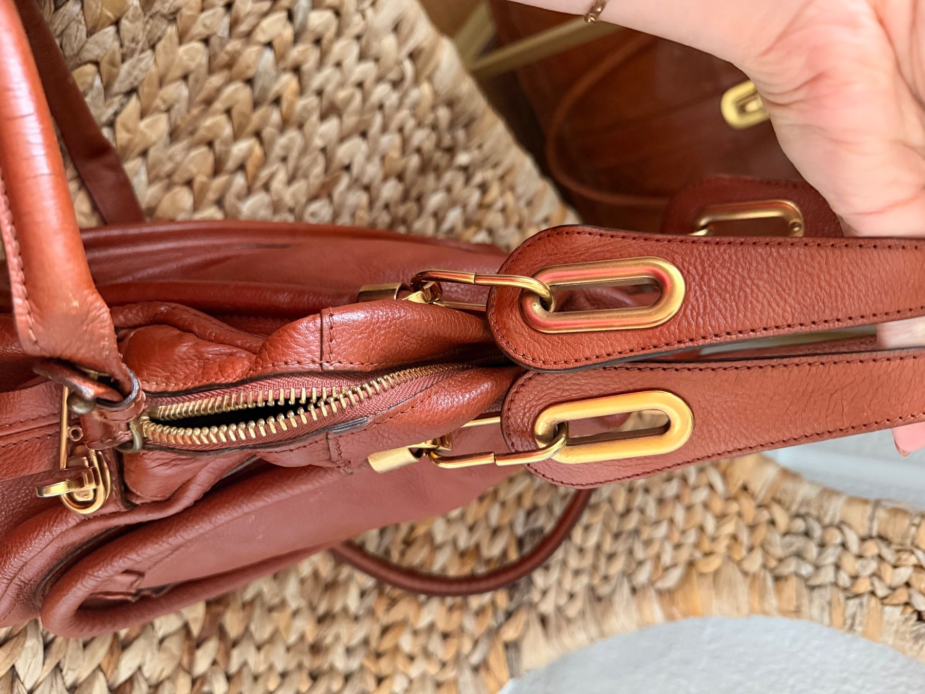 Chloé Taschen für Damen: Chloe Paratay Tasche rost – Gebraucht aus Samstagern von flowergirlshop 5