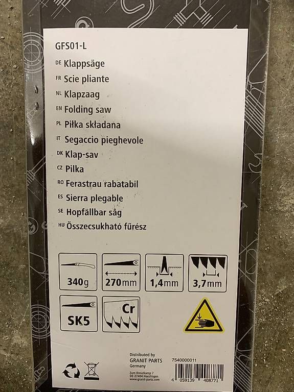 Seghe: Klappsäge Granit 270 mm – Usato da Emmenbrücke venduto da hao_9ch7 1