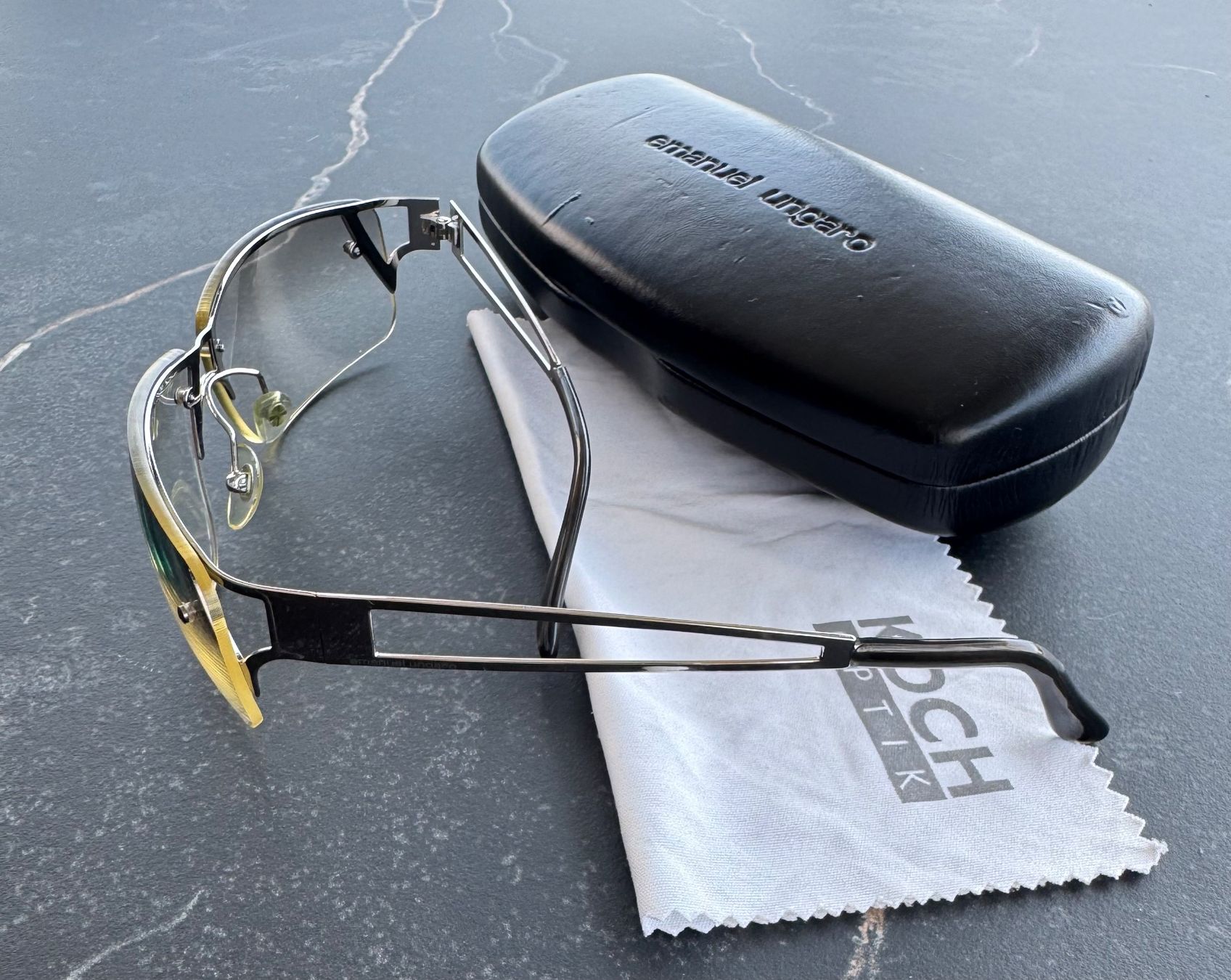 Occhiali & Lenti: Emanuel Ungaro Sonnenbrille, silber, inklusive Etui. Top! – Usato da Effretikon venduto da Lunaaa_ 3