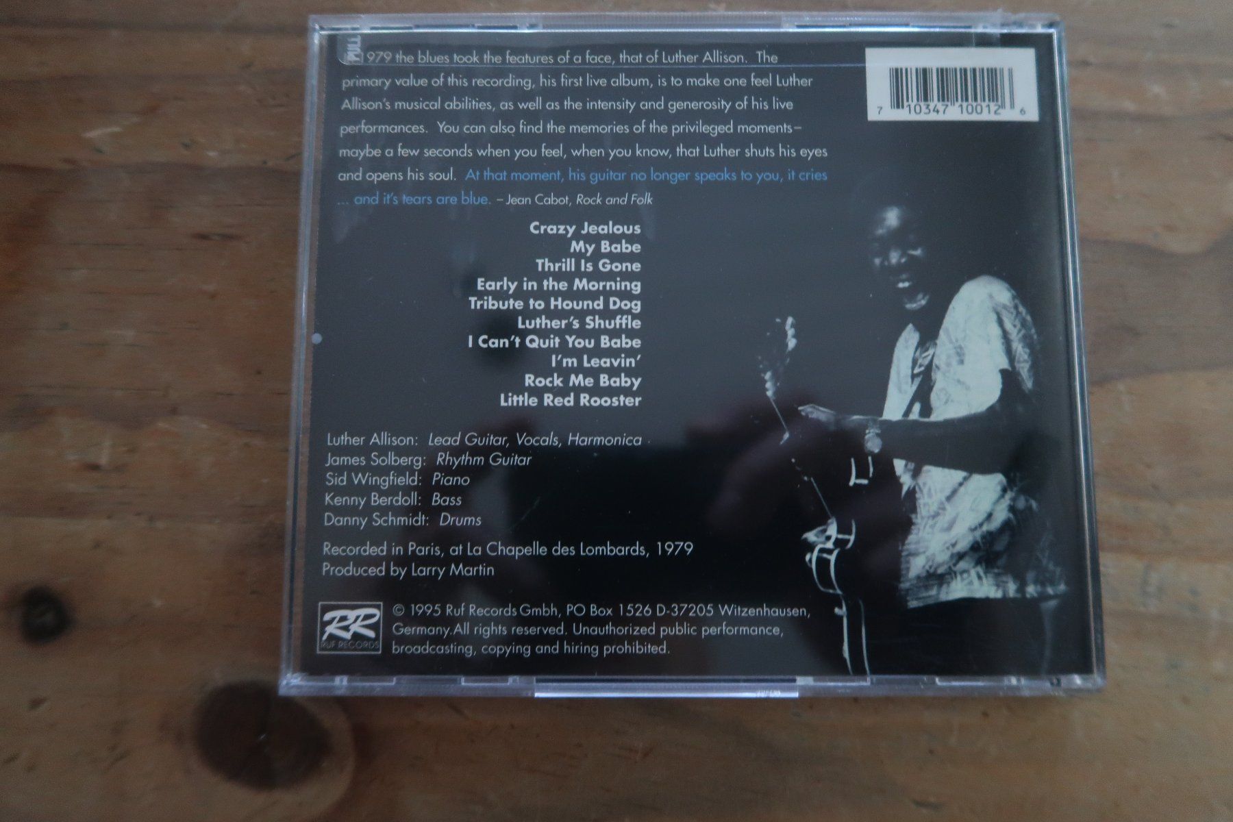 CD: LUTHER ALLISON - LIVE IN PARIS - CD – Usato da Basel venduto da Patiscat 1