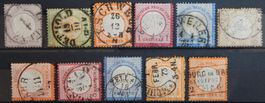 Deutsches Reich ex. Kat. 1-15 gest. 1872 Kat. 620 Euro (die