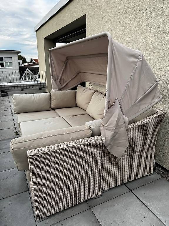 Divani: Garten Lounge Set mit Sonnenverdeck & Polstern – Usato da Freidorf TG venduto da sandro444 1