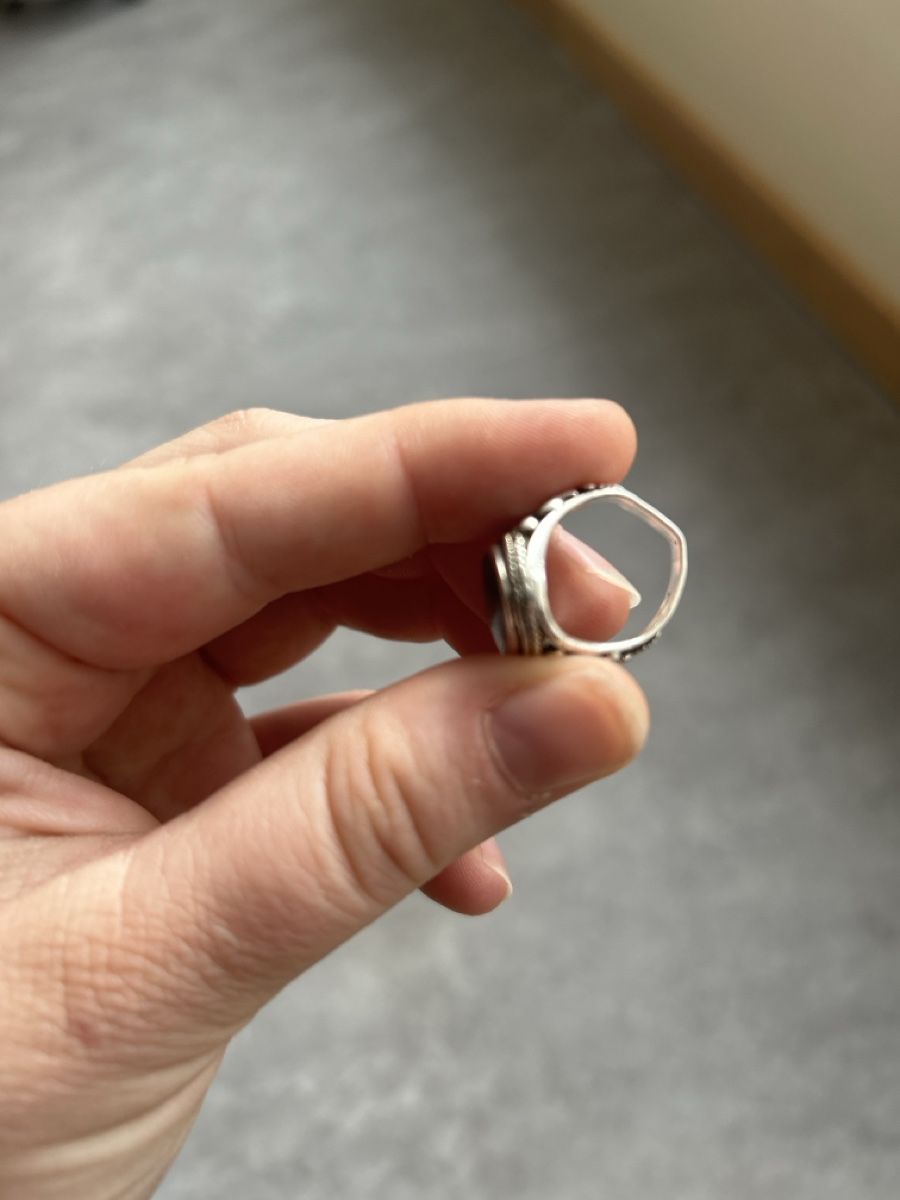 Anelli: Vintage 925 Silber Ring mit schimmerndem Abalone Stein! – Usato da Tamins venduto da ali_j8hc 2