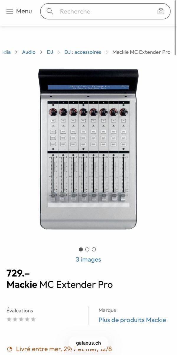 Mackie Console di mixaggio: Contrôleur Mackie + extension – Usato da Corbeyrier venduto da ant_2r6l 3