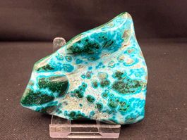 Malachit und Chrysocolla poliert