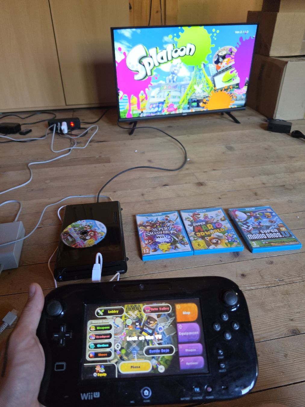 Nintendo Konsolen: Nintendo Wii U Bundle + GamePad & 8 Spiele – Gebraucht aus Tafers von whereyogamesat 4