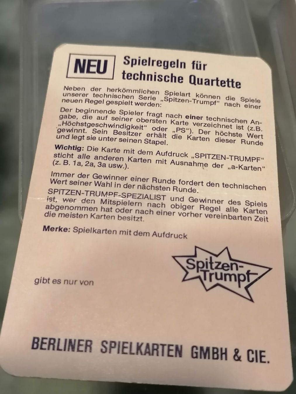 Spiele: Quartettspiel - Rallye - Berliner Spielkarten – Gebraucht aus Basel von vintagecollector 2