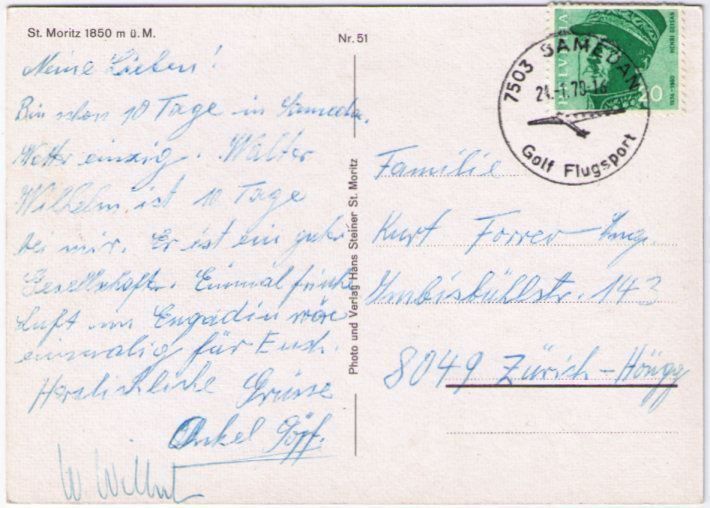 Cartes postales: St. Moritz – D'occasion à Binningen par Mountainrider 1