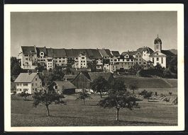 AK Grüningen, Teilansicht mit Kirche