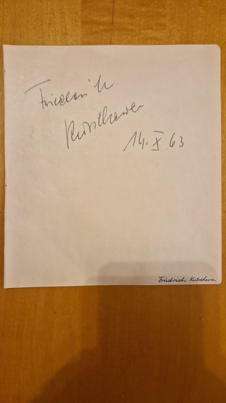 Autografi: Leopold Biberti / Friedrich Kutschera, Original Autogramme – Usato da Salmsach venduto da aacs65 1