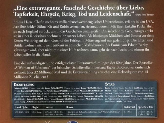 Des Lebens bittere Süsse Box 1/2/3 Komplette Serie RAR! Kaufen