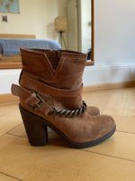 Leder Absatzstiefeletten