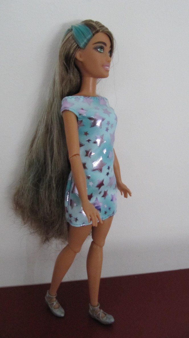 Bambole: Bewegliche Barbie mit Sternenkleid – Usato da Brunnen venduto da Kiwiland1 3
