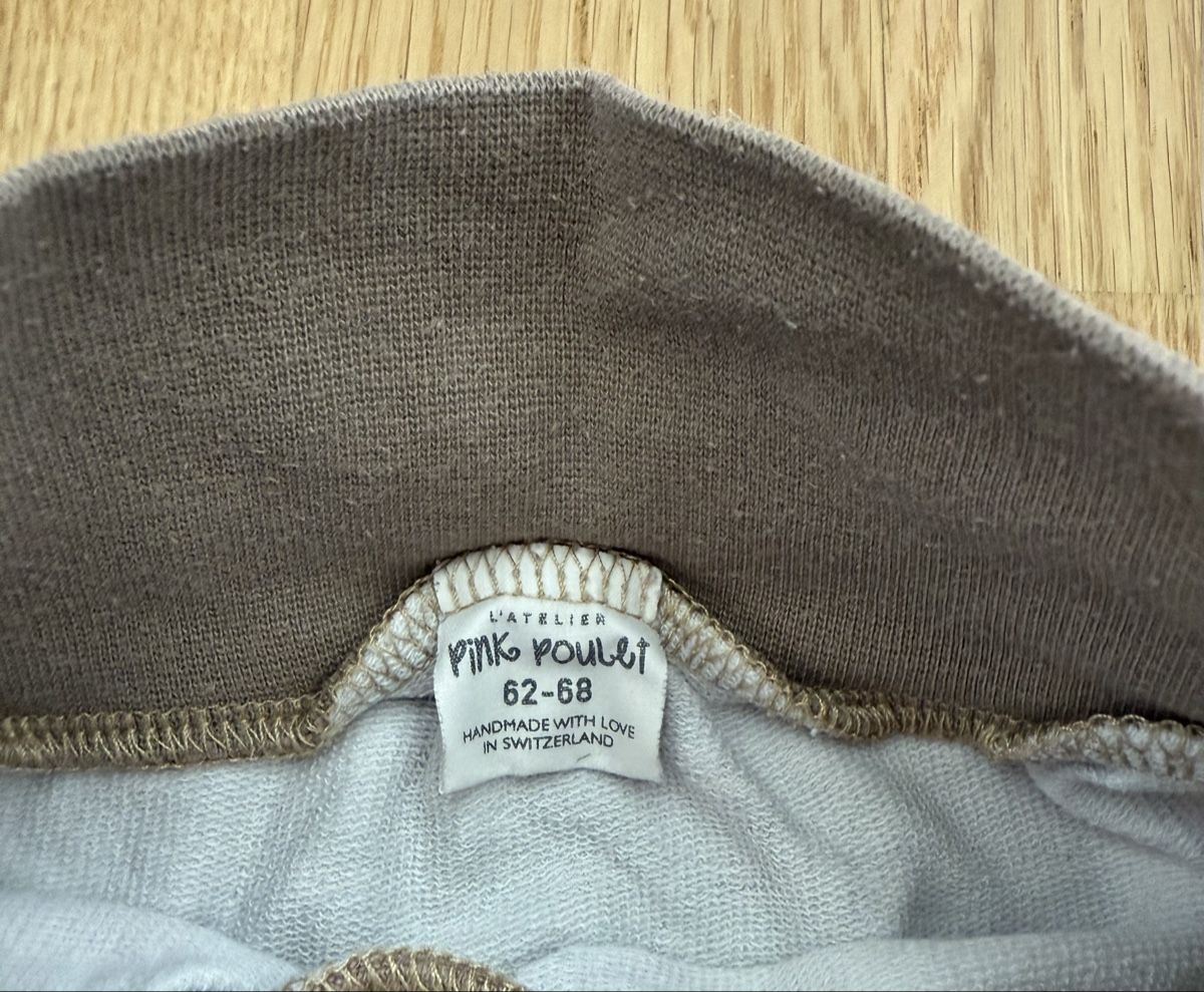 Pantaloni: Pink Poulet - Pantalon bébé, taille 62-68 – Usato da Genève venduto da valmath 1