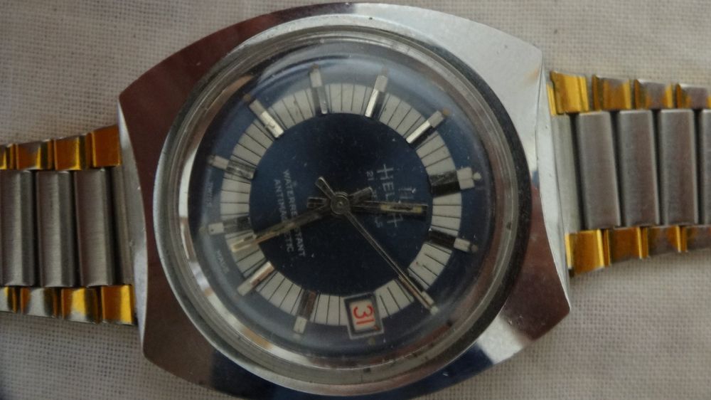 Montres: HELSA ANTIK HEREN UHR,H-AUFZEUG.21J.DAT.NICHT LÄÜFT--33X38MM – D'occasion à zürich par ahmad01 8