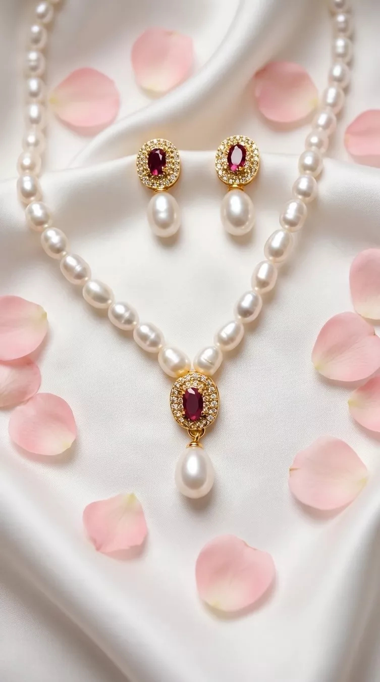 Sonstiger Schmuck: Parure Ruby Perle – Neu und originalverpackt aus St-Maurice von Sandrinette123 4