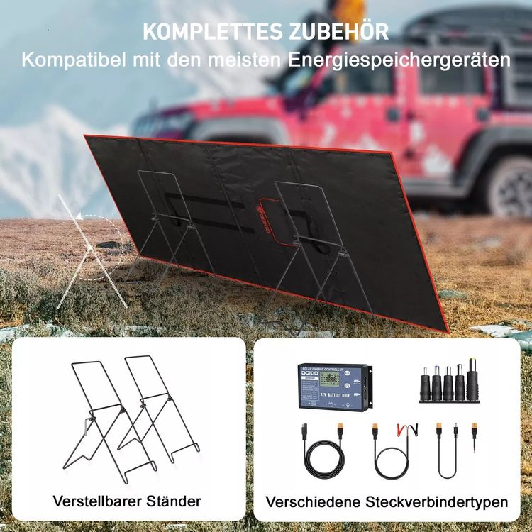 Dispositivi a energia solare: 300W Faltbar Solarpanel Tragbar 12V Solar für Batterie – Nuovo e nell'imballaggio originale da Wallenwil venduto da toesstal-vertrieb 2