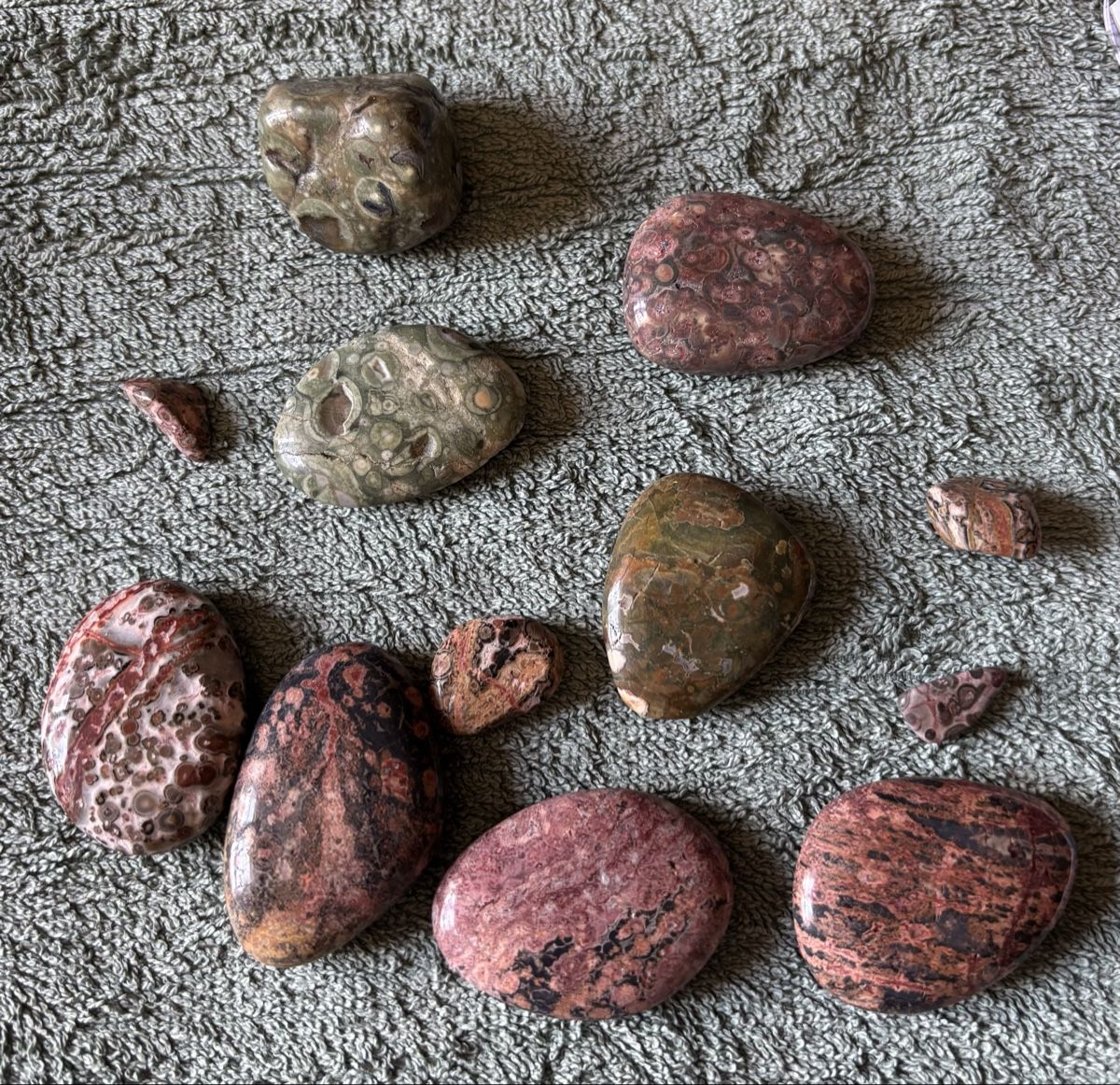 Minerali & Pietre curative: Ryolith Steine Handschmeichler Set – Nuovo (secondo la descrizione) da Erlinsbach venduto da moseco