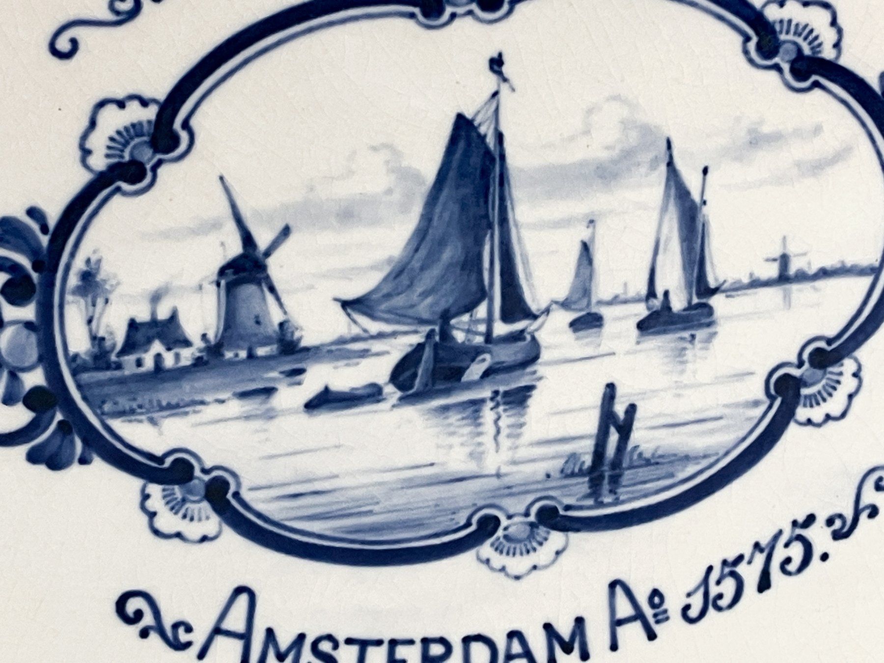 Piatti di portata: Original Royal Delft Platte Bols handbemalt antik c.1911 – Usato da Uttigen venduto da I_like