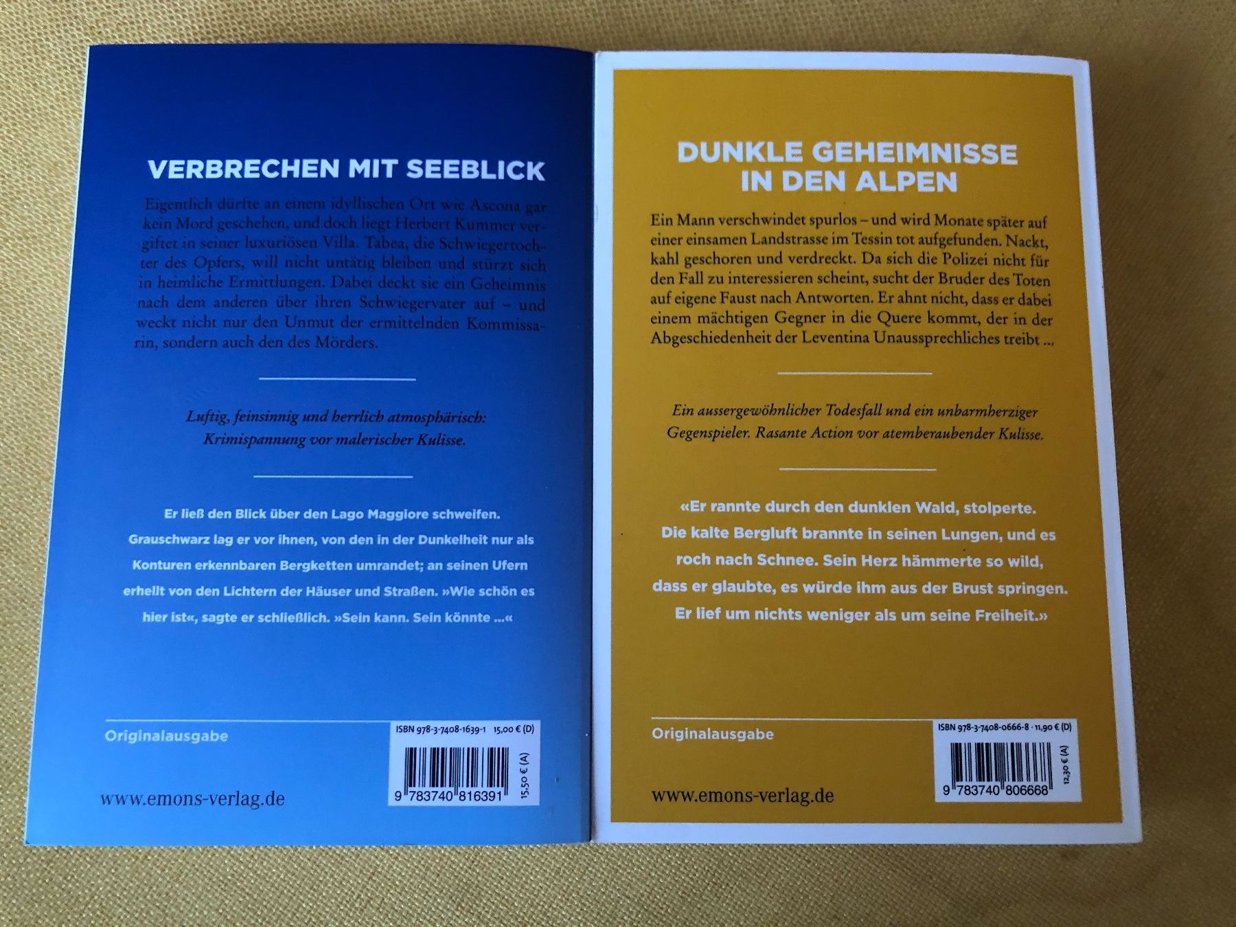 Bücher: 11 Schweizer-Krimis Schwerpunkt Tessin – Gebraucht aus Oberweningen von Gerini 9