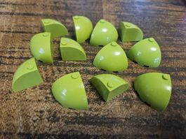 lego 88293 lot de 12 pièces Lime Brick, Round Corner