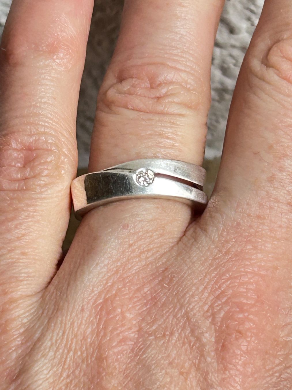 Bagues: Silber Ring mit Zirkonia "CLASSICO" – D'occasion à Laufen par Bellebellezza 1