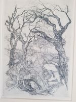 Bild Lithographie 1989 Vilija Galdikaitė  persönliche Notiz