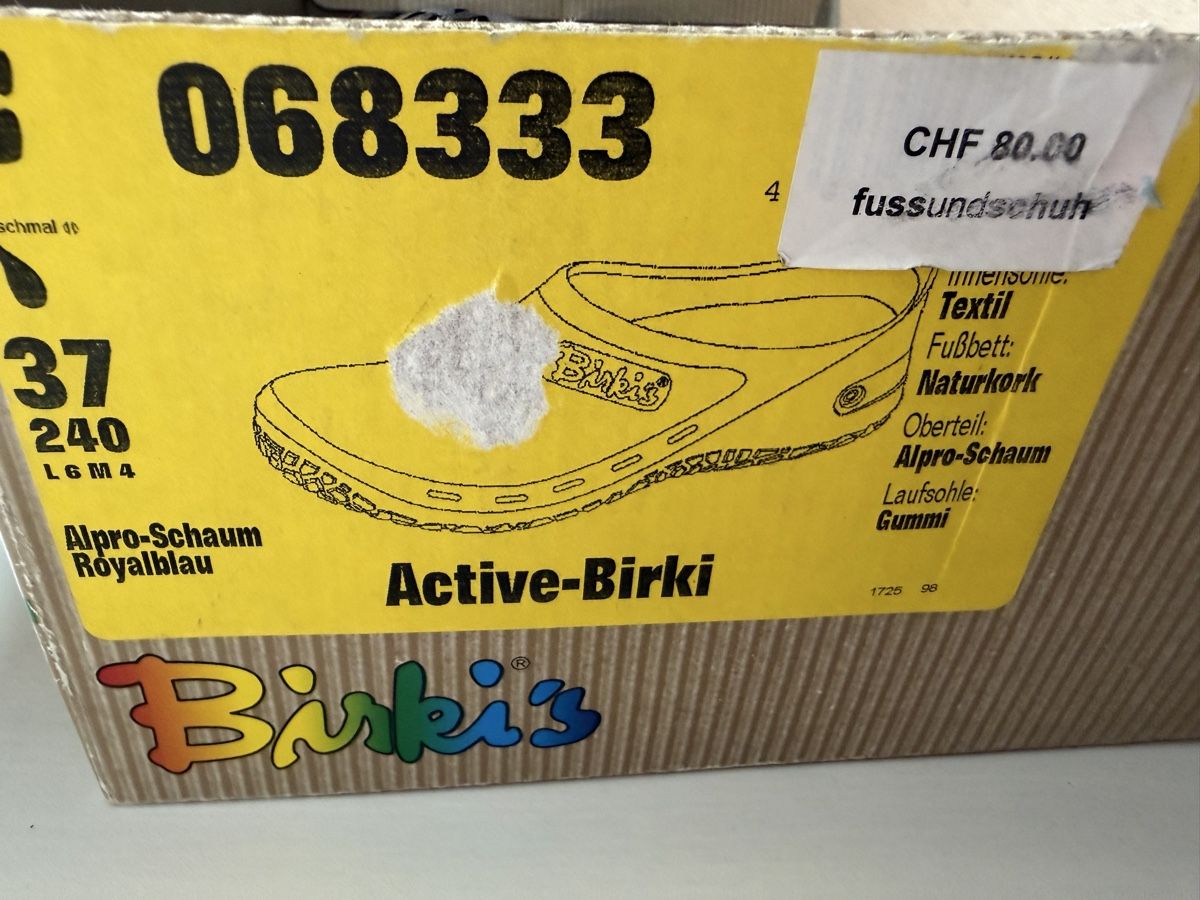 Birkenstock Scarpe da donna: Birki's Active-Birki Royalblue Taille 37 – Nuovo e nell'imballaggio originale da Brügg BE venduto da Goob 5