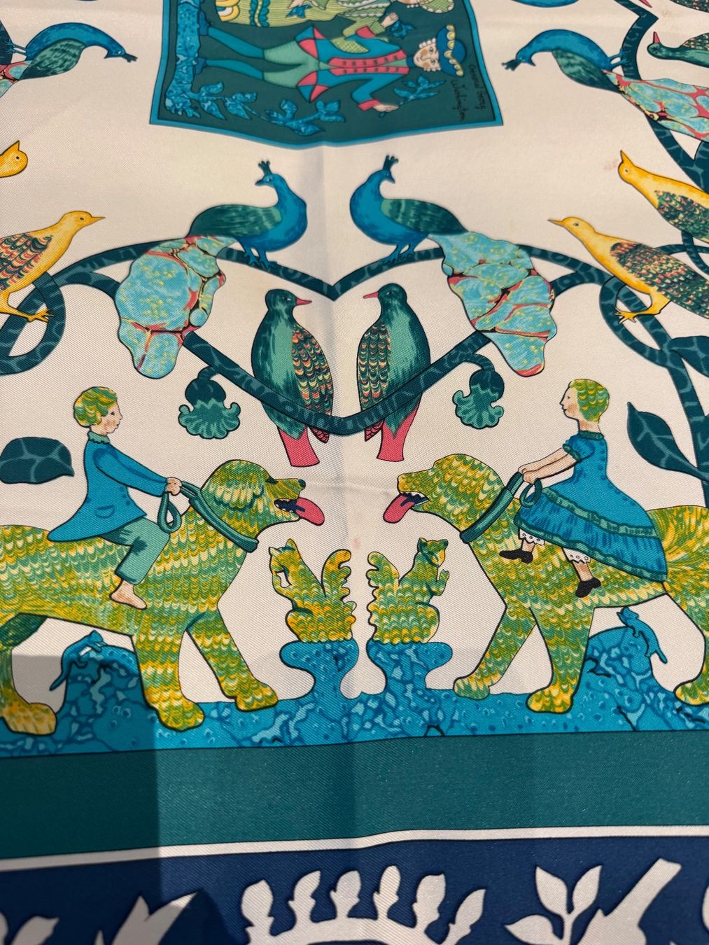 Hermès Foulard & Sciarpe: HERMES TUCH SEIDE 90, EARLY AMERICA – Usato da Schwyz venduto da bofb 8