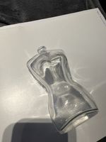 Glas Vaase Deko Damen-Torso Figur, Sommer-Deko chic