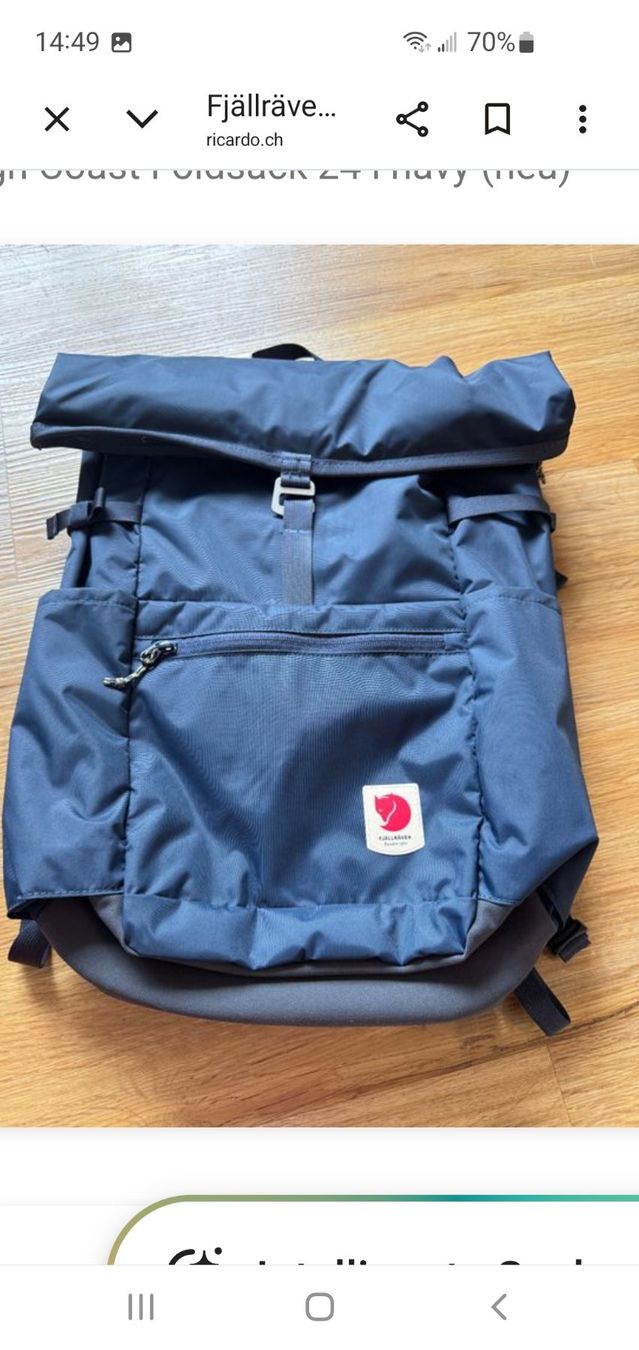 Fjällräven Zaini: Fjällraven Foldsack 24l, blau – Nuovo (secondo la descrizione) da Interlaken venduto da mar_65xg