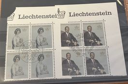 LIECHTENSTEIN Viererblock 1966 Fürst und Fürstin