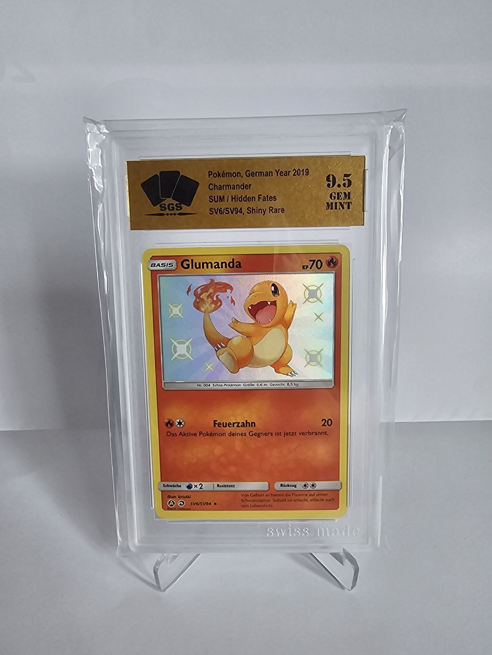 Pokémon Carte collezionabili: Pokemon Glumanda SGS 9.5 – Usato da Aadorf venduto da A_L_PKM_01