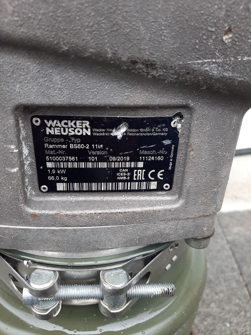 Wacker Neuson Tutte le macchine: Grabenstampfer Rammer Wacker Neuson – Usato da Rain venduto da Kleinmoto 5
