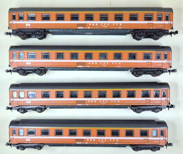 Train voiture eurofima roco ho réf 44658 (1 - Modélisme
